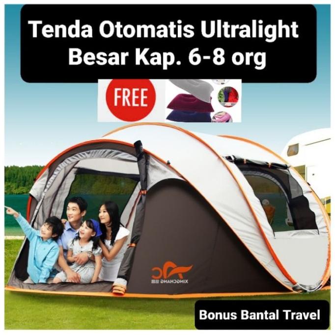 Tenda Camping Otomatis 6-8 Orang