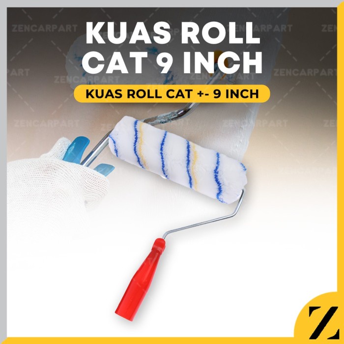 Kuas Gagang Roll Rollan Cat Tembok Dinding 9 Inch In Paint Roller Bulu very nice