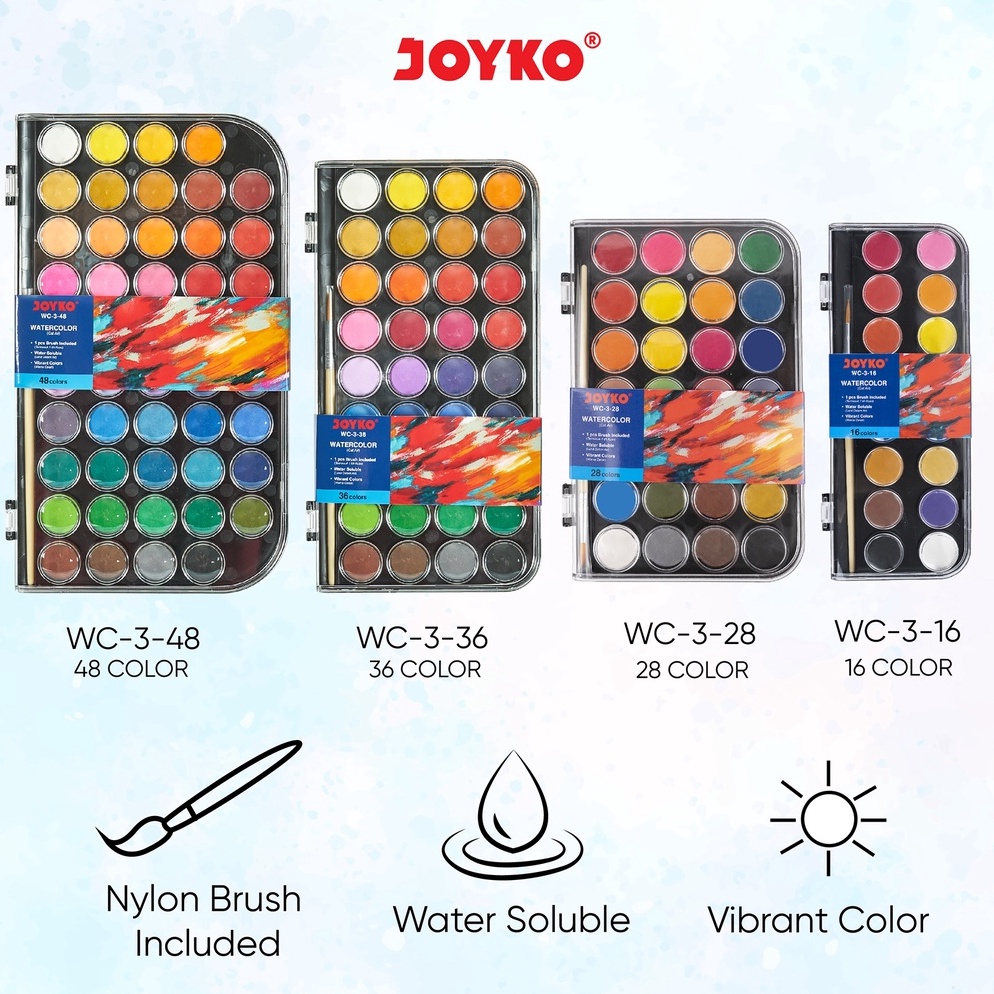 

okxc -52 Watercolor Set Cat Air Joyko WC-3 9SM