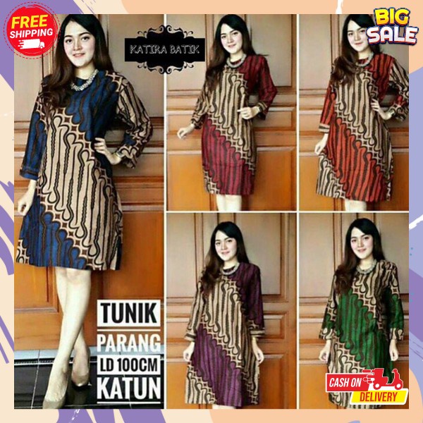 Batil Kualitas Terbaik Dress Batk Size M,L,Xl Pakaian Batuk Perempuan Rok Bstik Terlaris Bju Kantor 