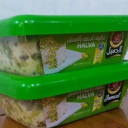 

Halawah Rasa Kacang Arab Halva Al Jameel 250 Gr Halawa Pistachio