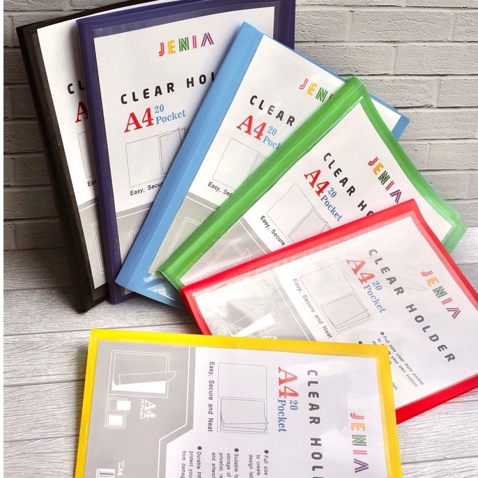 

[CODE BARANG 521WET] Clear Holder A4 20 Poket GVE