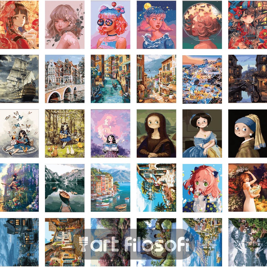 

✢Laris✰ Paint By Number 40x50cm DIY Kit D43