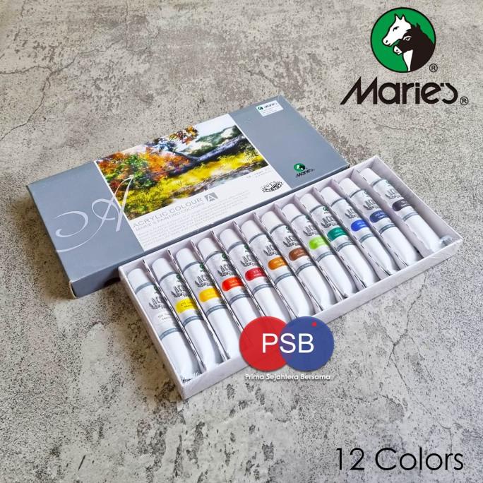 

Cat Akrilik Maries set 12 warna / Maries Acrylic set 12 colors