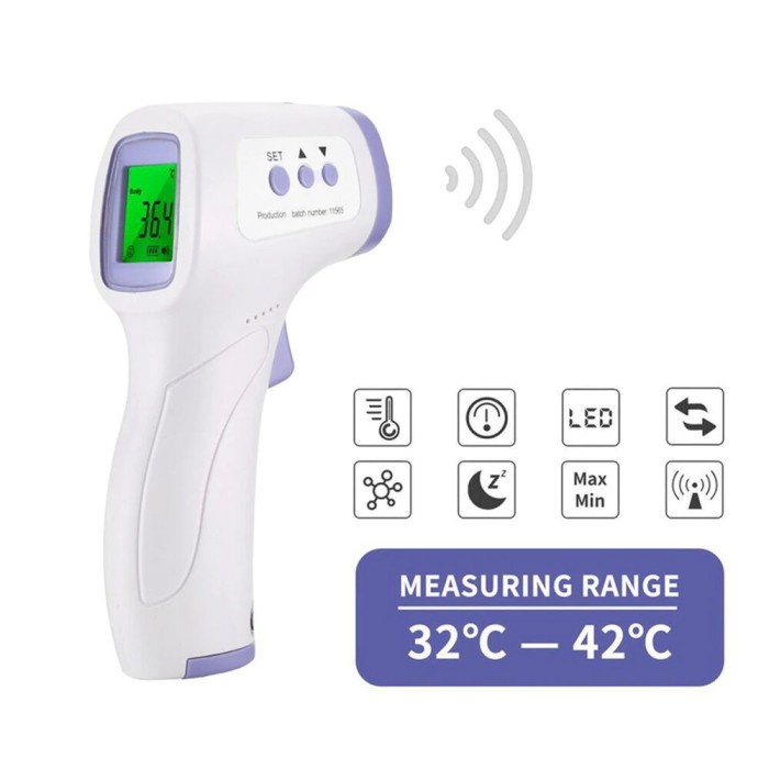Terlaris Tempa Digital Infrared Body Thermometer Temperature Gun Suhu Tubuh It-122