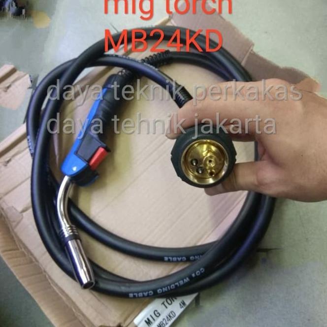 Mig Torch Mb 24 Kd 400Mm Binzel - Stang Mesin Las Mig Mb24Kd 4 Meter -