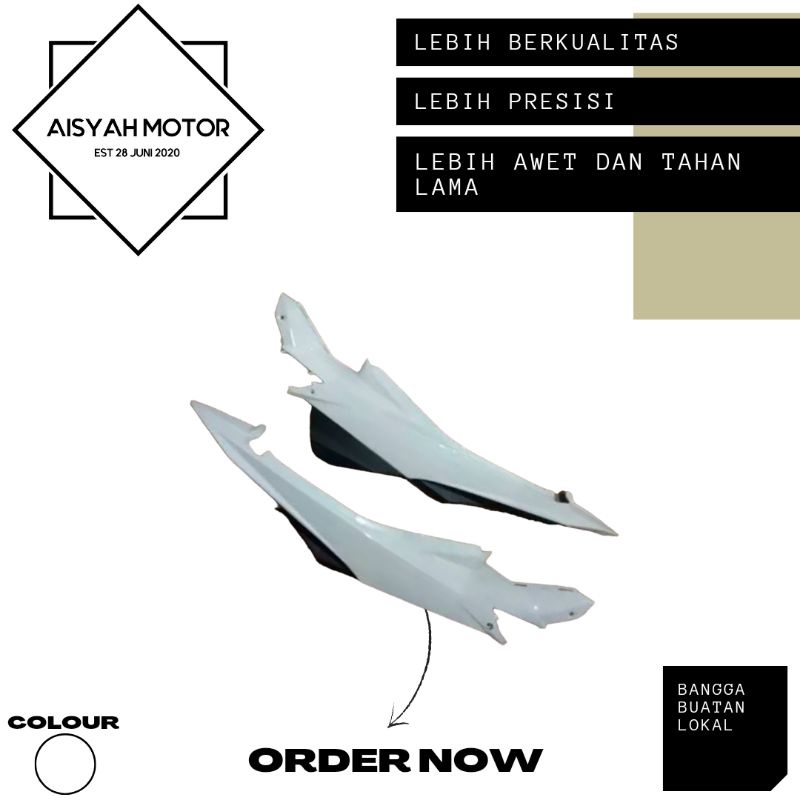 Bodi Suzuki Satria FU Facelift Warna Putih