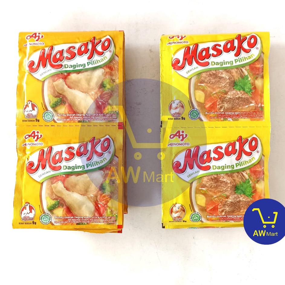 

Stock Banyak MASAKO RENCENG (12 SACHET X 9 GRAM) - AYAM & SAPI, KALDU GURIH Best Produk