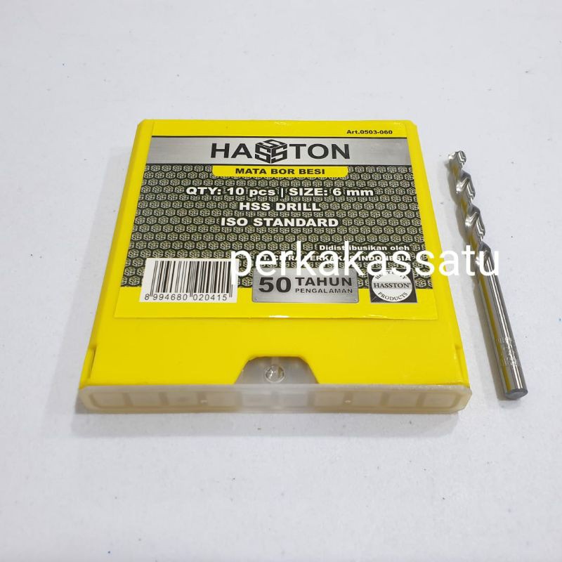 MATA BOR BESI PROHEX HASSTON 6,0MM 6.0MM 6MM 6 MM HSS PUTIH