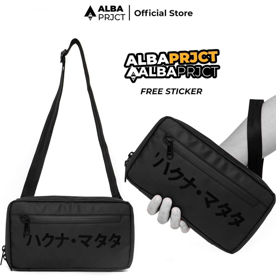 Produk TerbaikD8p3O ALBA PROJECT - Handbag “SAGA” 3 in one - Clutch Bag Pria - Sling Bag Pria - Hand
