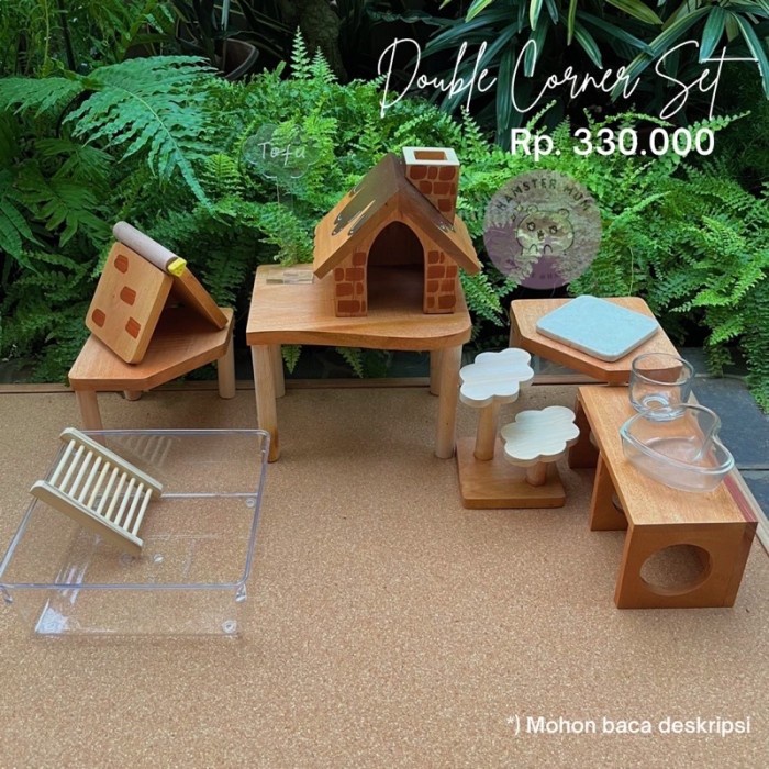Set Kandang Hamster Paket Kandang Hamster Dekorasi Kandang Hamster