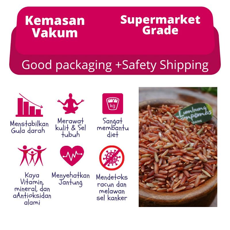 

Beras Merah 5 Kg Lumbung Tampomas