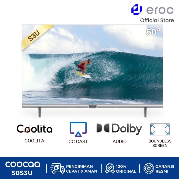 Coocaa 50 Inch Smart Tv - Digital Tv - 4K Uhd - Wifi (Coocaa 50S3U)