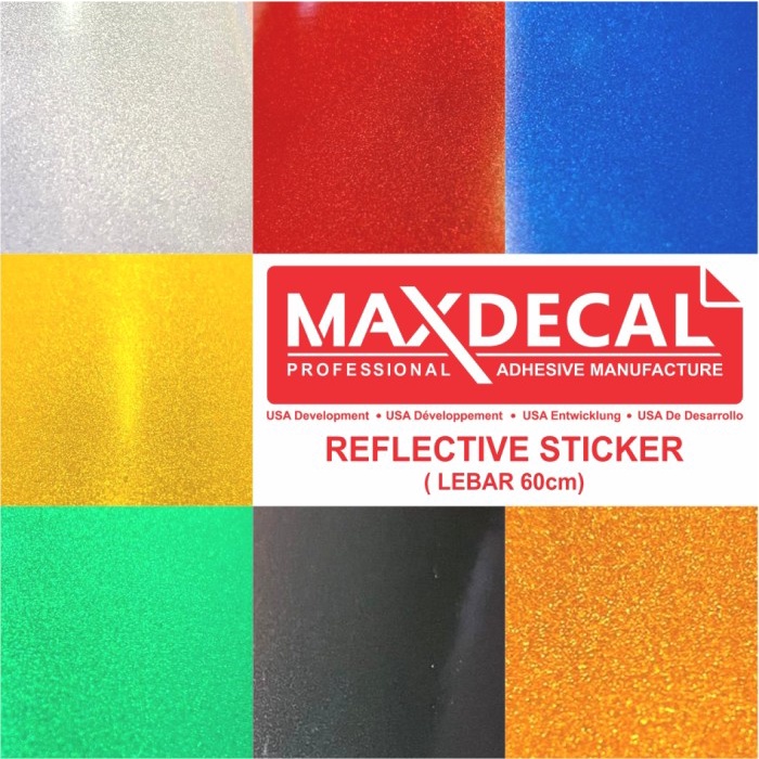 

Terlaris Sticker Reflective / Sticker Pantul Cahaya Asahi (Uk. 60X100Cm )