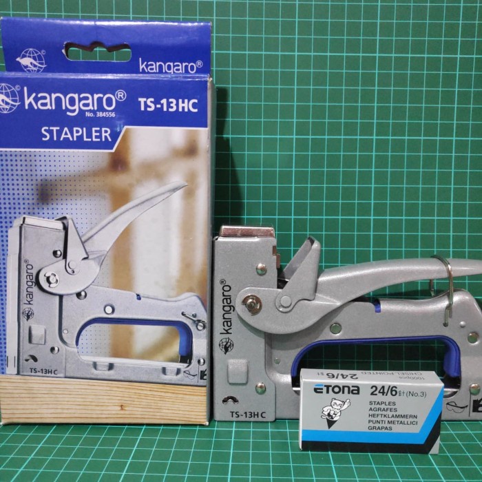 

Terlaris Hekter Gun Tacker Stapler Kangaro Ts 13 Hc Bonus Etona 24/6