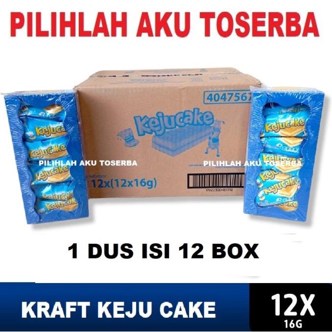 

Kraft KEJU Cake Bolu Keju 16 gr - ( HARGA 1 KARDUS ISI 12 BOX )