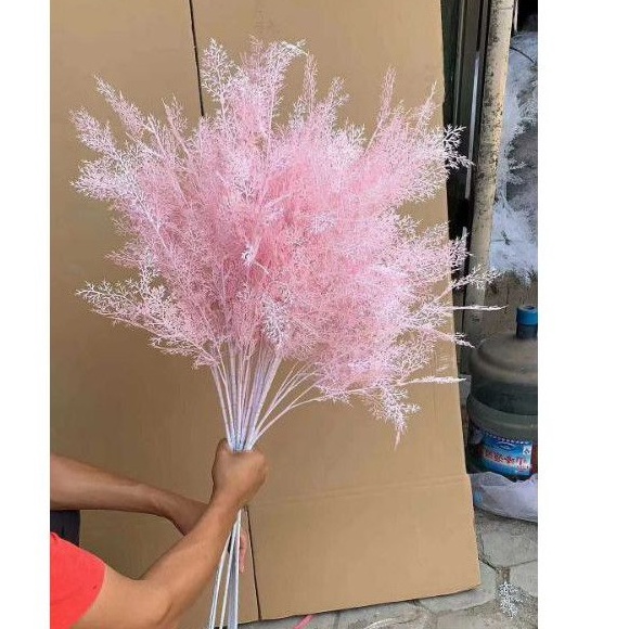 [PRODUK SIPUF71] Daun Cemara Asparagus Tangkai Panjang/ Artificial Smoke Bush Terkini