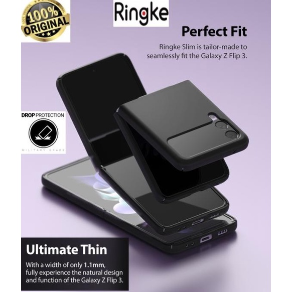 Galaxy Z Flip 3 Case Casing Ringke Slim Ultra Thin Cover Z Flip 3 Ori