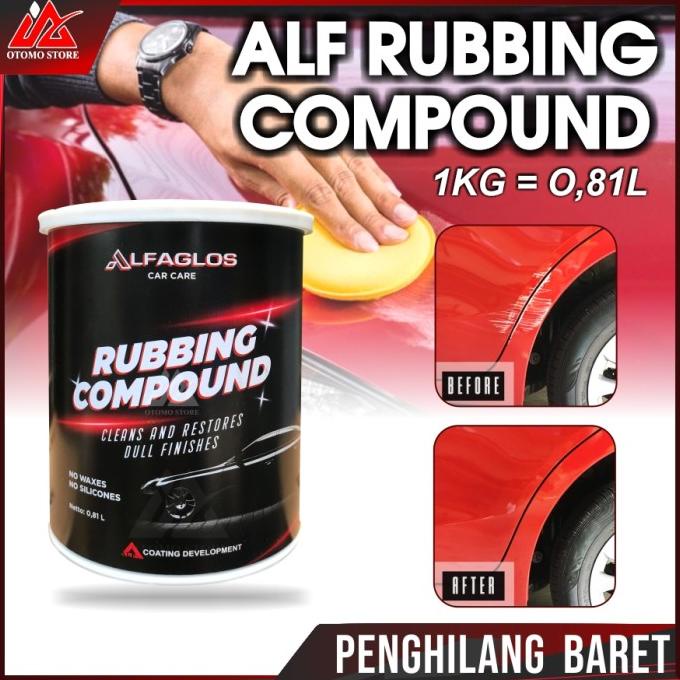 ALF 1KG Penghilang Baret Body Motor Mobil Rubbing Compound isi 0.81 L