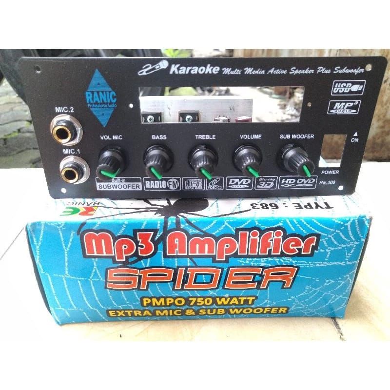 kit aktif speaker karaoke mic subwoofer mono Tanpa MP3 bluetooth