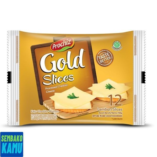 

Prochiz Cheese Slice Gold 12 pcs - Keju