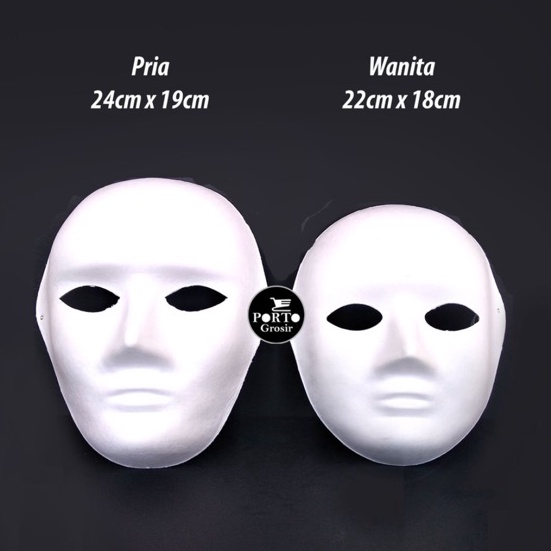 

(➛ I✪HM) Topeng polos untuk dilukis- paling.lariis.!