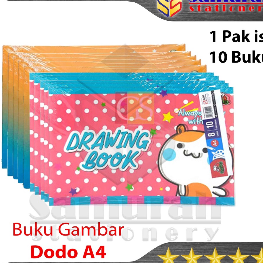 

[㊚-TIY❣] Buku Gambar Dodo Ukuran A4 1 Pak isi 10 Buku / Drawing Book Uk A 4 / Buku Sketsa Mengambar Kecil Untuk TK SD SMP SMA / siiap.dikirim.!