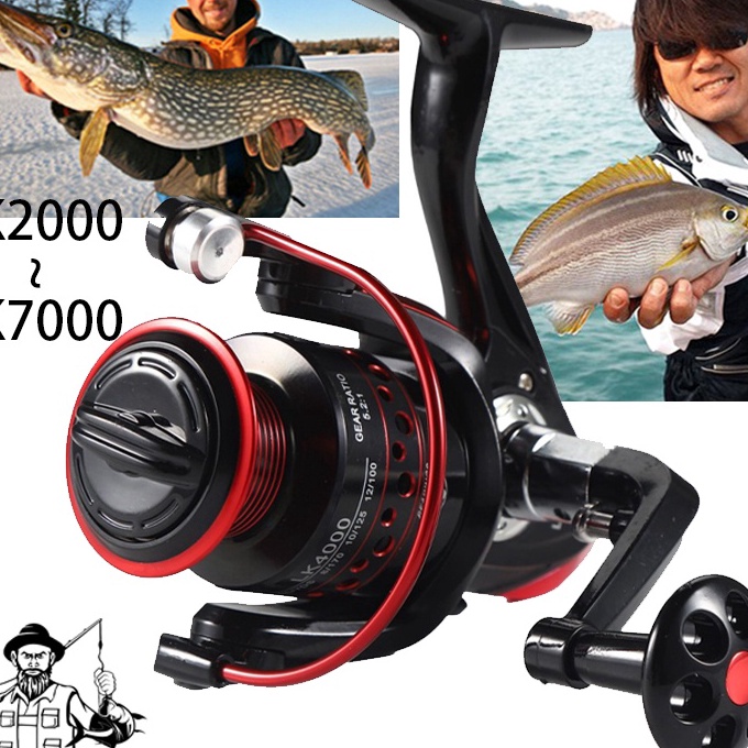 (❤.BBG») LK2000-7000 Full Metal Fishing Reel Metal Fishing Reel High Speed Salt Water Fishing Reel- 
