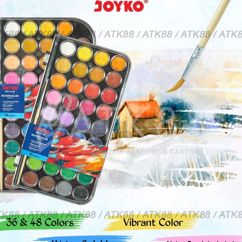 

(S3☎/F✉> Joyko Watercolour / Cat Air Block WC-3-36/ kekiniian..!