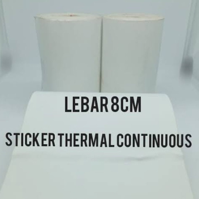 

(❦I6/K➛] KERTAS THERMAL LABEL STIKER 80MM PANJANG 10 METER -terrviral..!