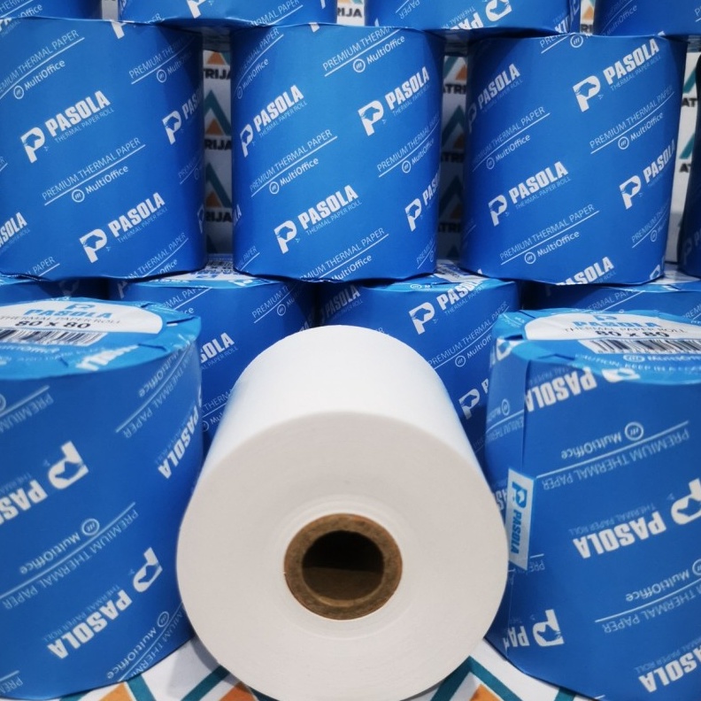 

(✮ W➛LY) Kertas Thermal Struk Kasir 80 x 80 Pasola . Thermal Paper Roll 80x80- kekinian.!