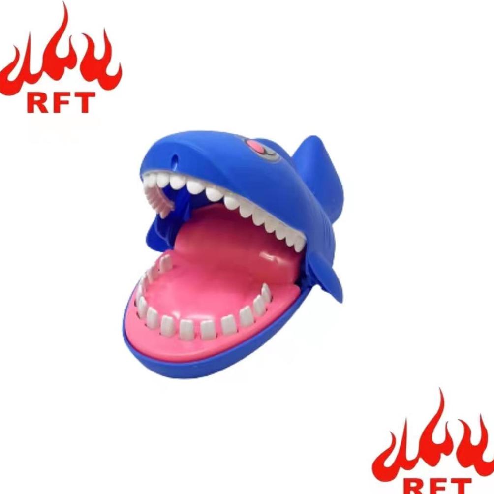 Terlaris Mainan Prank Crazy Dentist Game Shark Hiu Gigit Jari Musik Dan Lampu 5623-1