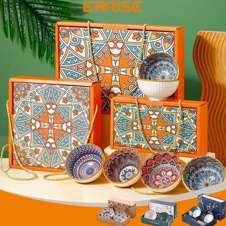 Best Product.. Earise Mangkok set Japanese Bowl Set premium peralatan makan kotak hadiah Kado pernik