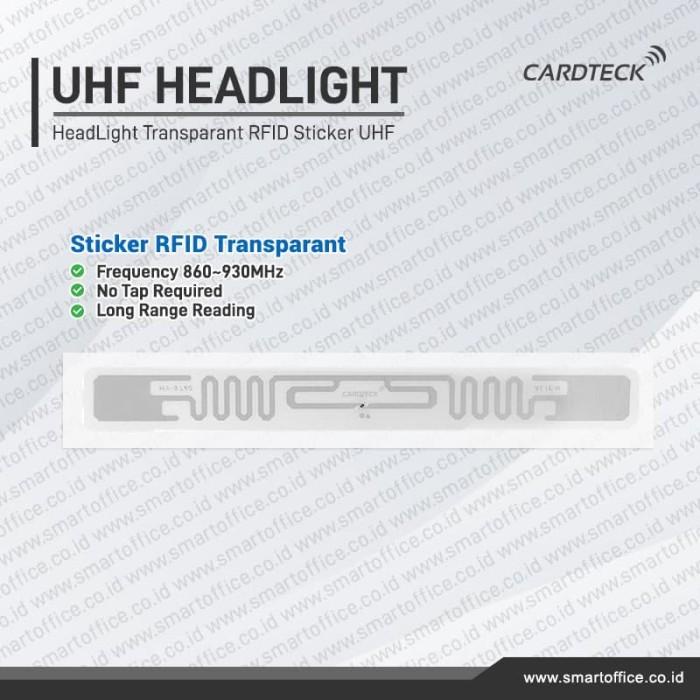 UHF STICKER HEADLIGHT TRANSPARANT ELECTROSTATIC RFID STICKER LABEL UHF