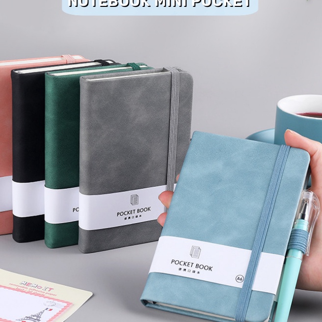 

(A-Z✪☞R] Notebook mini pocket A7/A6 Buku catatan kecil Book aesthetic portable Buku tulis memo agenda Bullet Journal Diary planner multicolor Scrapbook jurnal untuk sekolah kantor pelajar- treending..!