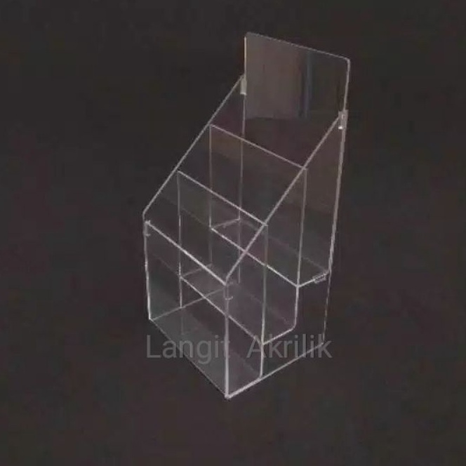 

(P-A☎✪R] Acrylik display brosur 10 x 21(1/3 A4) 3 susun/ langsung.kiirim.