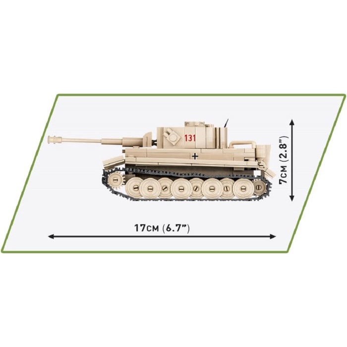 HOT SALE COBI 2710 PZKPFW VI TIGER 131" TERLARIS