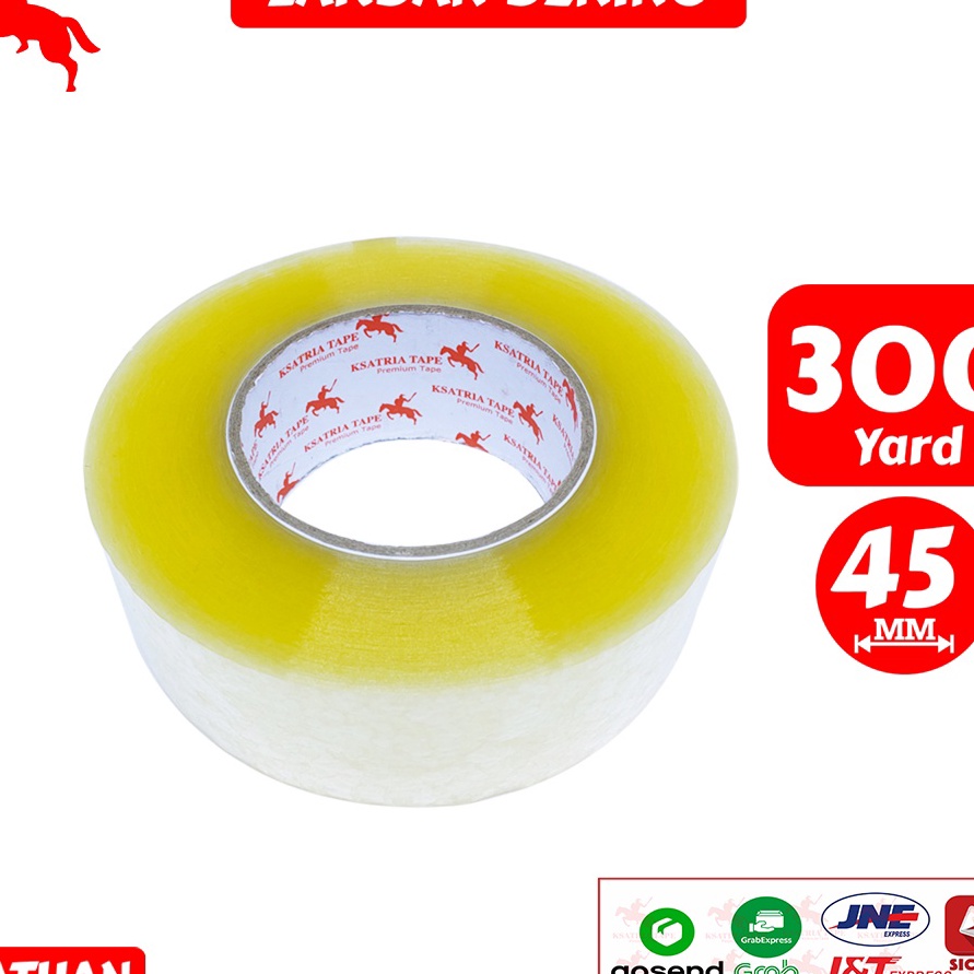 

[Q7☑/I♪] Lakban OPP Tape / Lakban Bening / Lakban Coklat KSATRIA Tape 300 Yard- murahh.