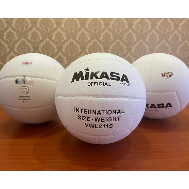✻LWT Bola Volly / Voly / Voli / Volley Mikasa 211s Putih ✭ (Promo)