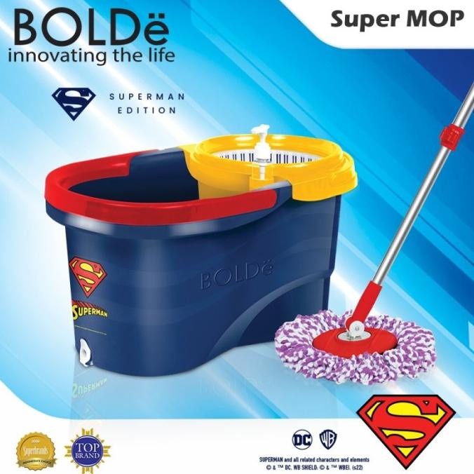 Terlaris Lap Pel Bolde Super Mop Superman Edition 100% Ori