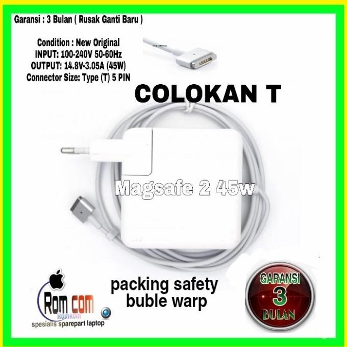Charger macbook Air 2012 2013 2014 2015 2016 2017magsafe 2  45 Model T