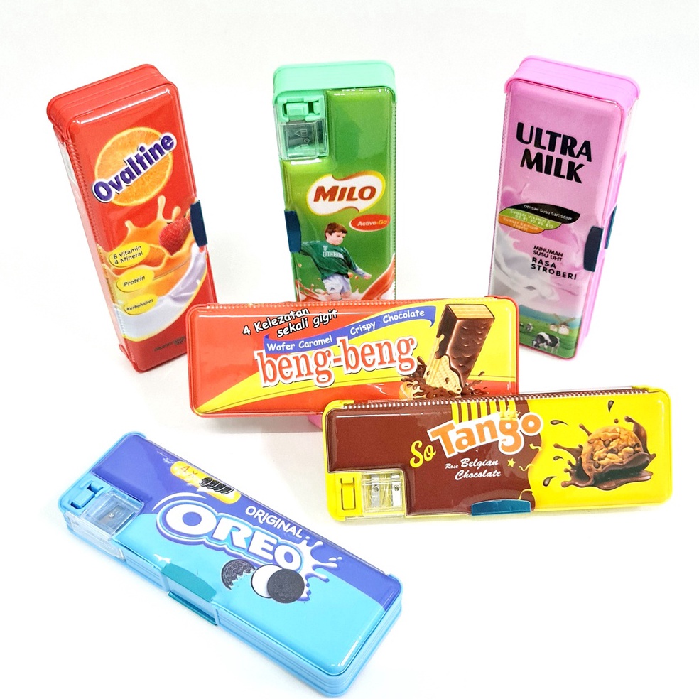 

[PROMO AV2B] SOS Kotak Pensil Magnet PY-1890/91/92 Motif Snack / Tempat Pensil/Pencil Case/Tepak On Sale