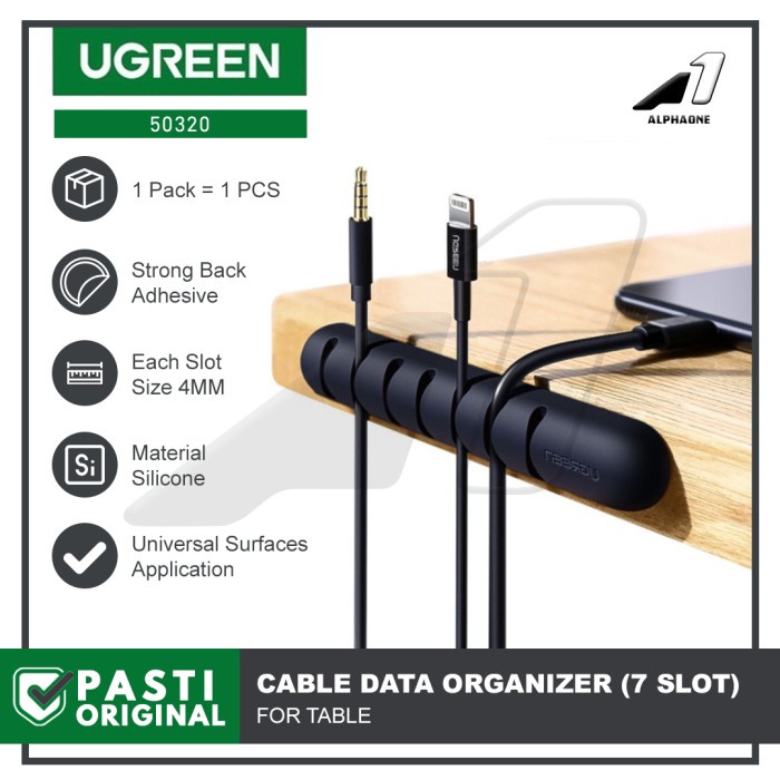 

Terlaris Ugreen Cable Organizer Clip Penjepit Kabel Organizer Desktop 50320