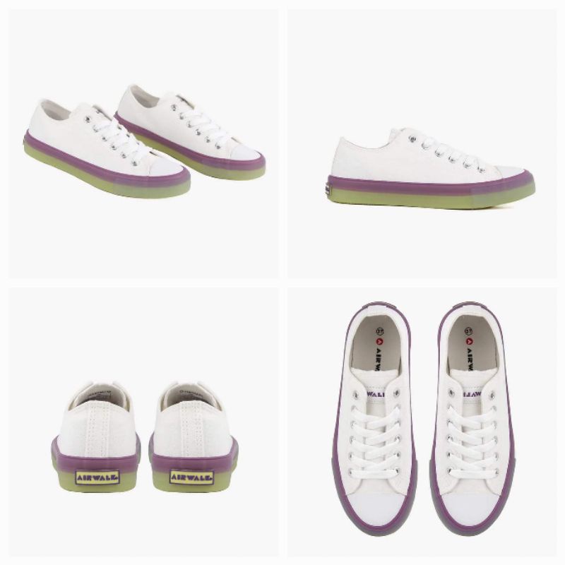 100%Original Sepatu Kets Wanita Airwalk Tasha- Putih/Ungu/Kuning Kode Produk: AIWCL230206W23