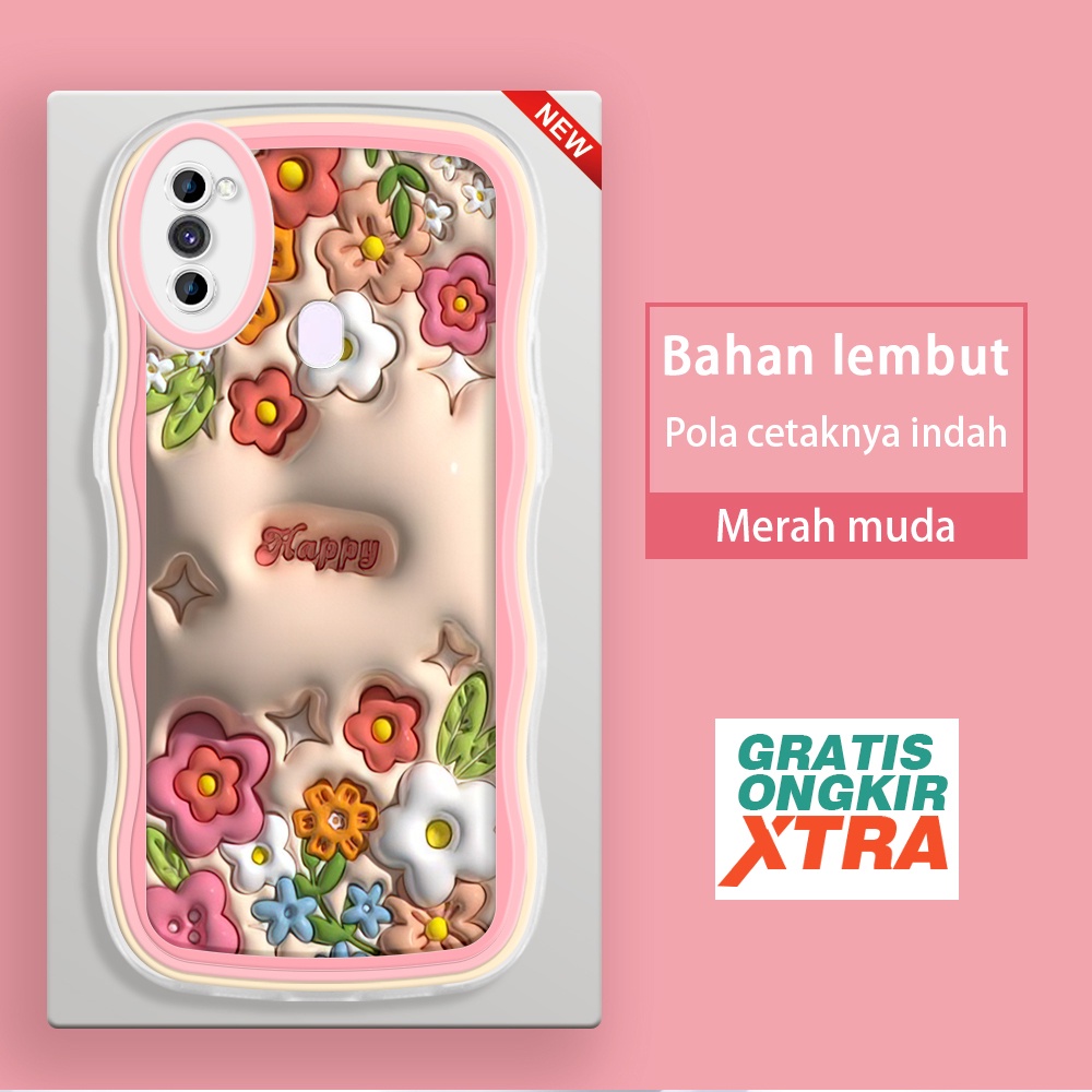 Samsung M02 M11 M13 M12 M20 M22 M32 M10 M21 M30 M30S M23 5G A02  Casing Ponsel  Bunga berwarna-warni