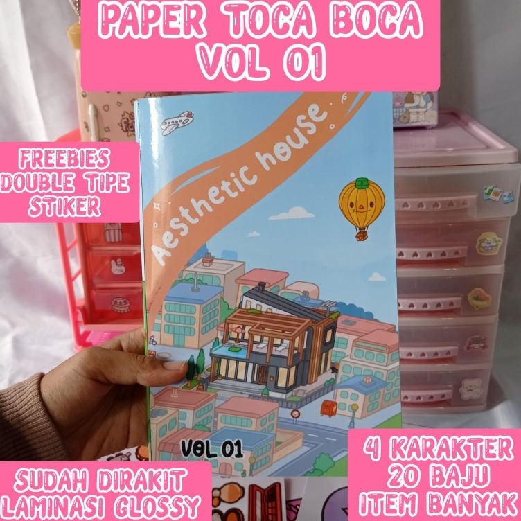 ❆Fkw PAPER TOCA BOCA PAKET LENGKAP /QUITBOOK/TOCA BOCA/KERTAS/PAPERDOLL/ ✽ Stock Banyak