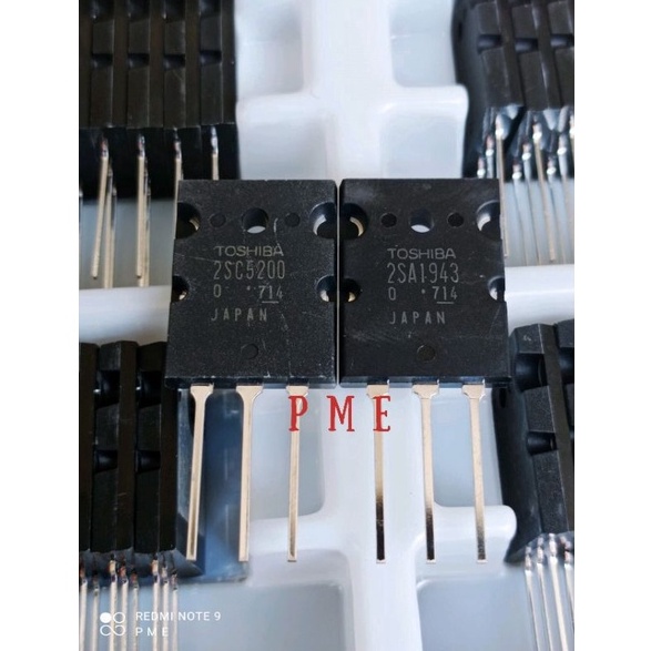 Ready☈ TR FINAL THOSIBA  2SA1943 / 2SC5200 LOT 714 ORIGINAL THOSIBA JAPAN. 1SET FREE MIKA N84 ➫