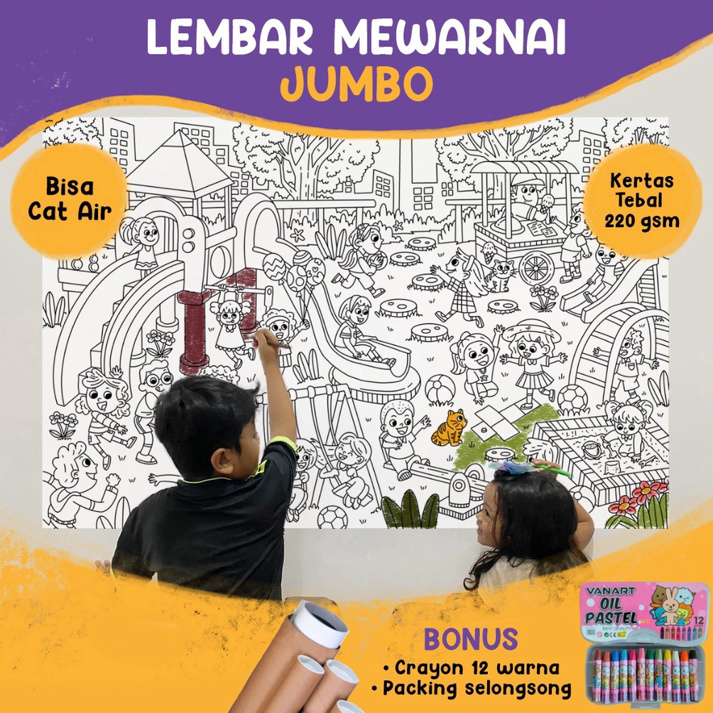 

Promo Bulan Ini Promo Poster Mewarnai Jumbo / Giant Coloring Sheet / Jumbo Coloring Page HFY