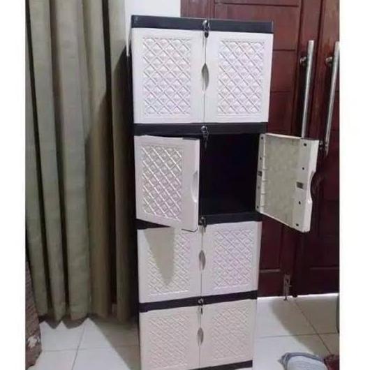 Lemari plastik aquose mini 4 susun