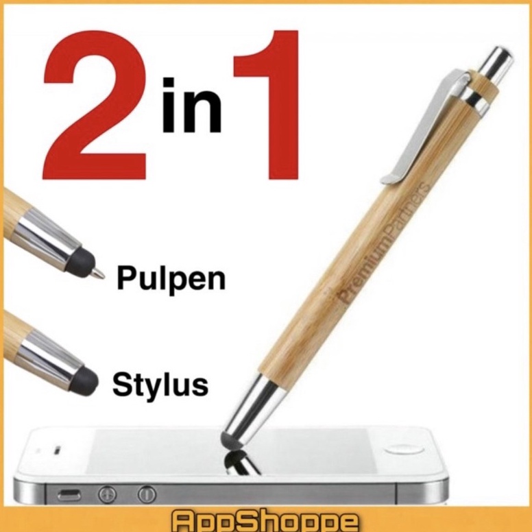 

Banyak Stok STYLUS PULPEN 2in1 Motif Kayu Bambu Ballpoint Pen Bamboo Wood Wooden Must Get it